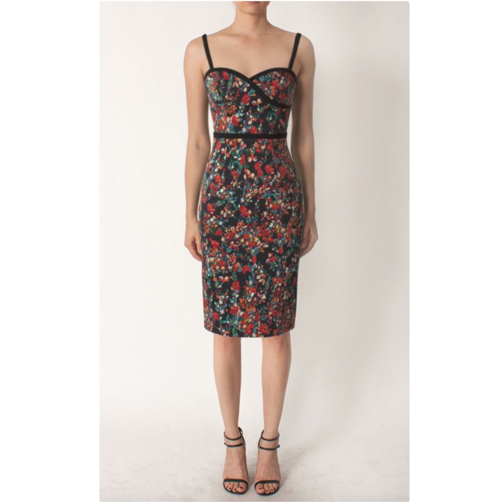 BLACK HALO daria sheath dress masterpiece